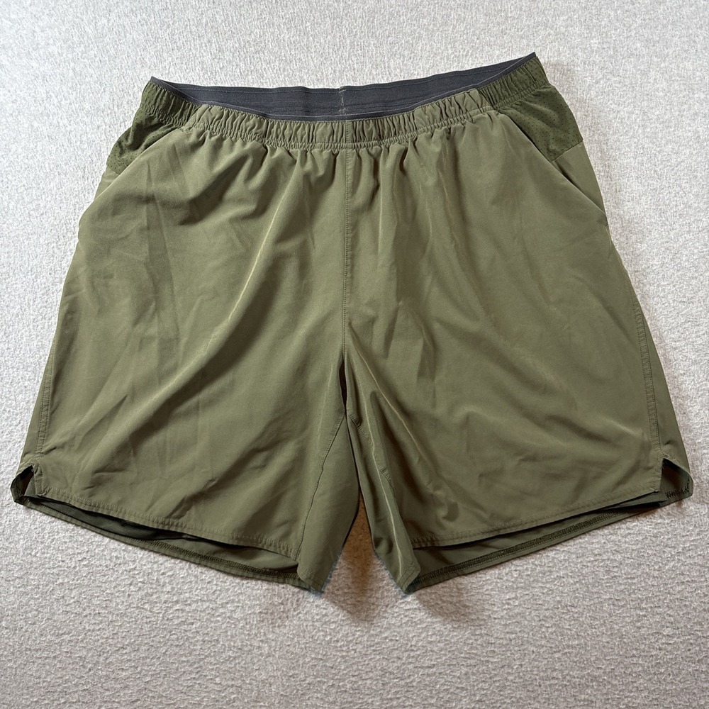 REI CO OP Men's Green Sz XL Athletic Shorts Lined Support Hiking Nature Outdoors